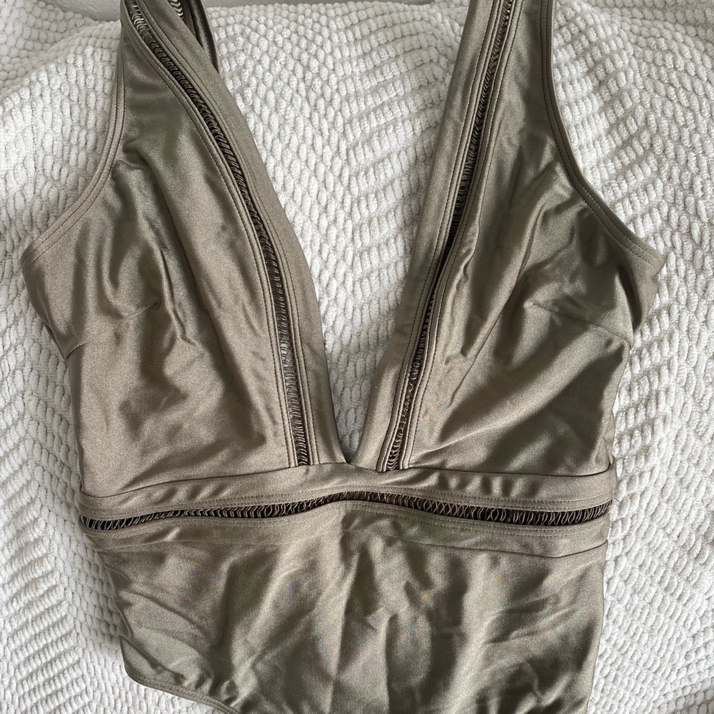 Ted Baker Olive Green Bathing Suit